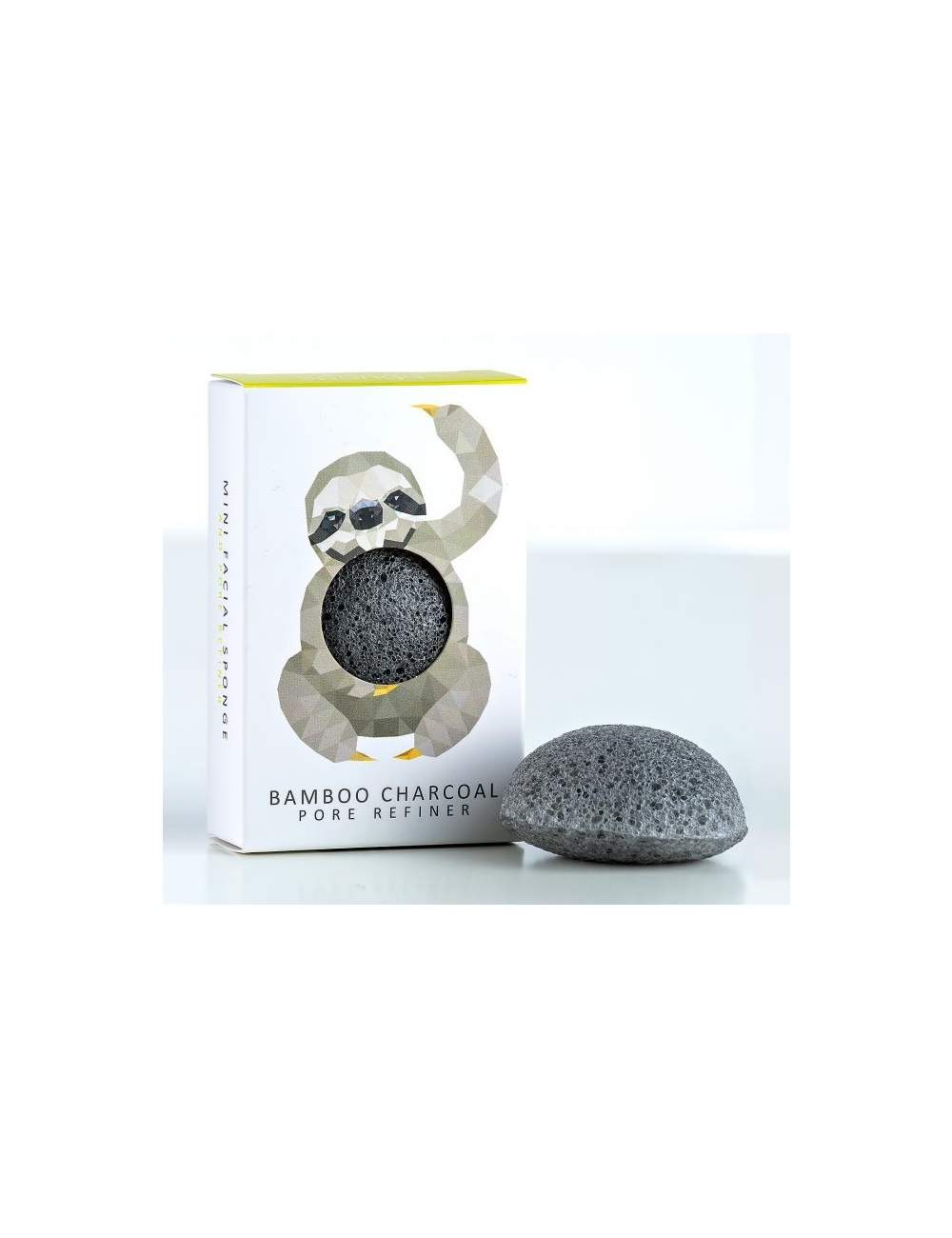 Esponja Konjac Facial Natural de Carbón de Bambú Mini. Rainforest Sloth. The Konjac Sponge Esponja Konjac Facial Natural de Carbón de Bambú Mini. Rainforest Sloth. The Konjac Sponge