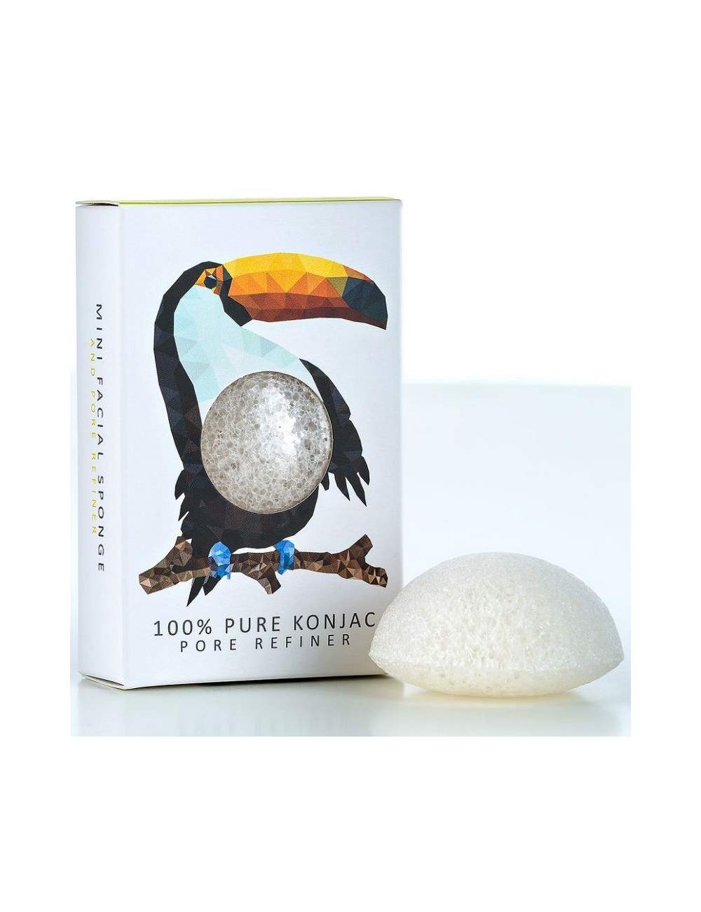 Esponja Konjac Facial Natural Pure Original Blanca Mini. Rainforest Toucan. The Konjac Sponge Esponja Konjac Facial Natural Pure Original Blanca Mini. Rainforest Toucan. The Konjac Sponge