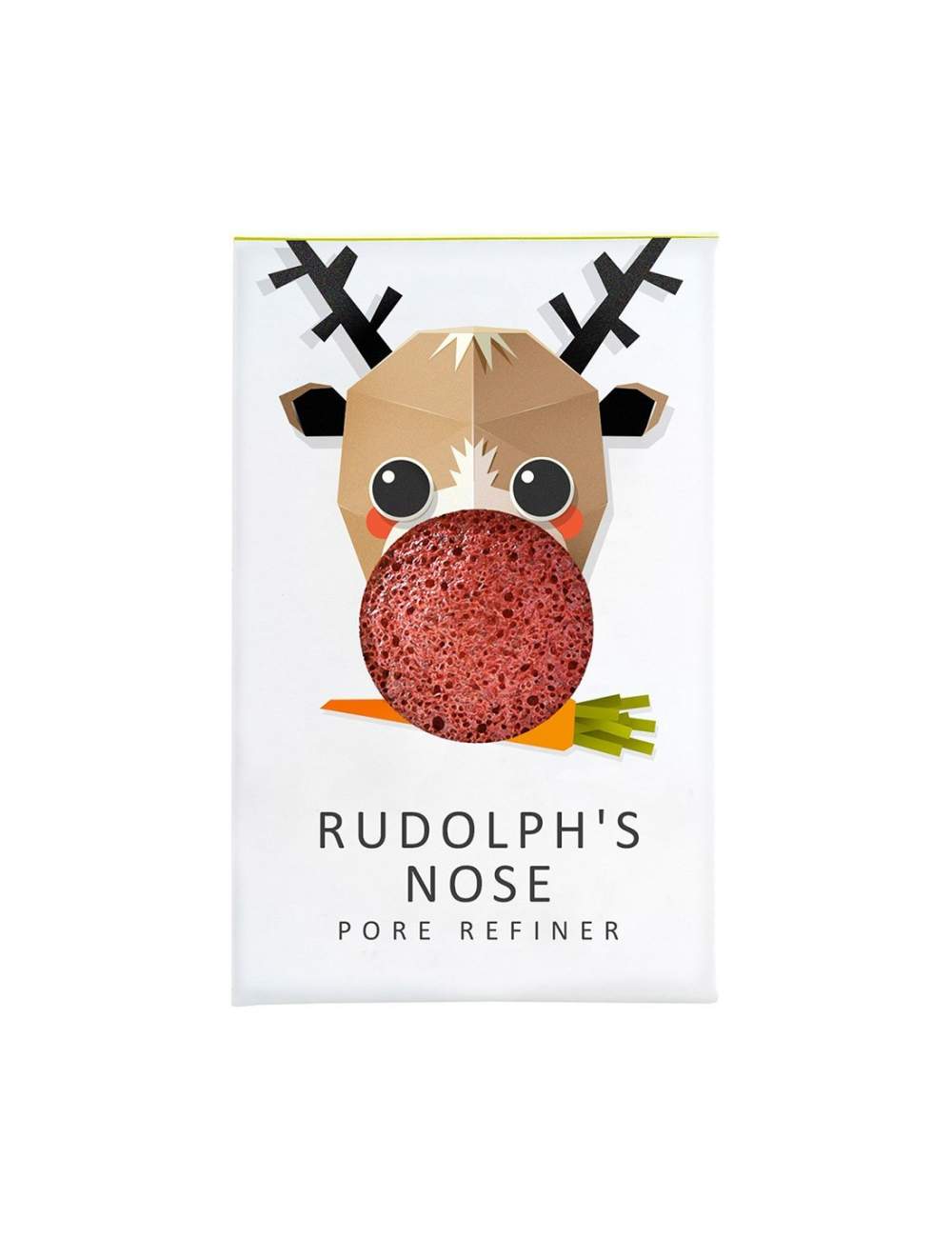 Esponja Konjac Facial Natural de Arcilla Roja Mini. Rudolph. The Konjac Sponge