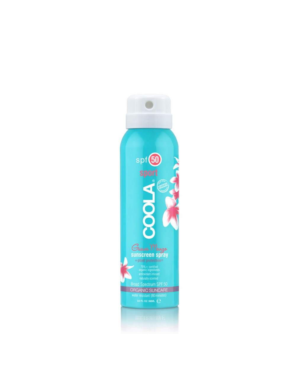 Crème de Protection Solaire Corporelle Organique SPF 50 en Spray Guava Mango. Sport Continuous. Coola. Crème de Protection Solaire Corporelle Organique SPF 50 en Spray Guava Mango. Sport Continuous. Coola.