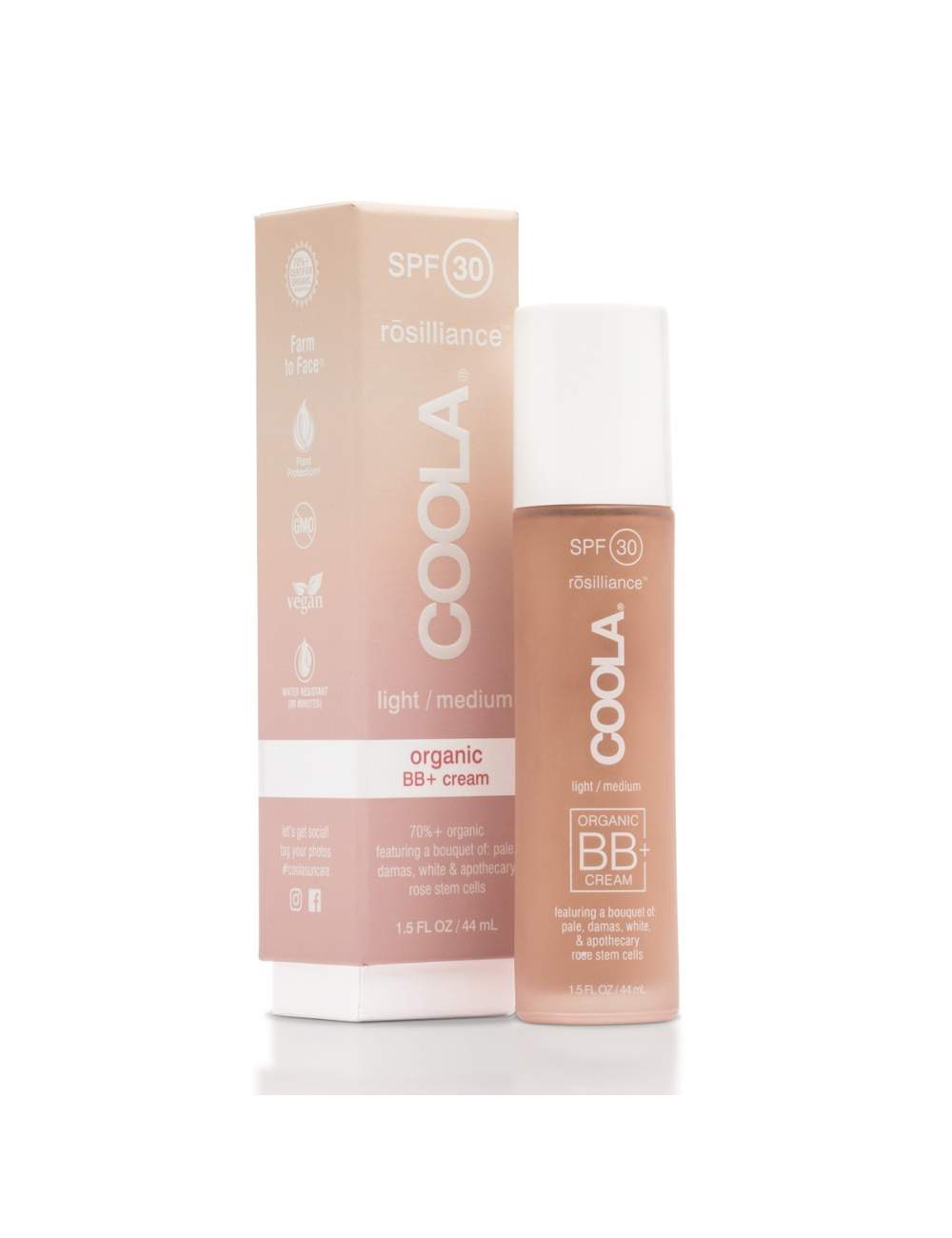BB Cream Orgánica Tono Medio-Claro SPF30. Rosiliance. Coola BB Cream Orgánica Tono Medio-Claro SPF30. Rosiliance. Coola