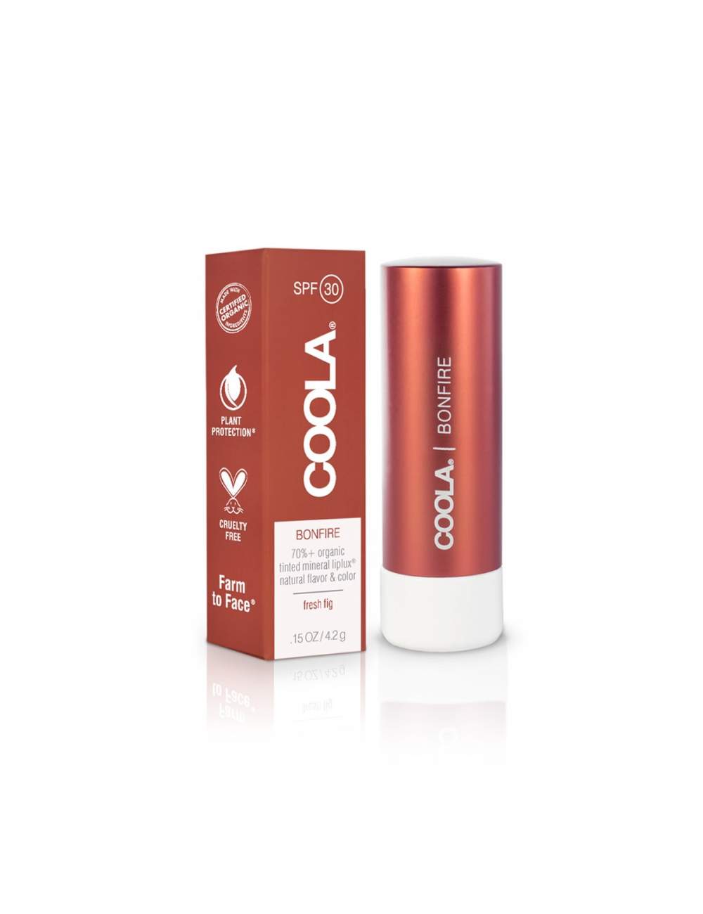 Bálsamo Labial Orgánico con Color Protección Solar SPF 30 Bonfire. Mineral. Coola Bálsamo Labial Orgánico con Color Protección Solar SPF 30 Bonfire. Mineral. Coola