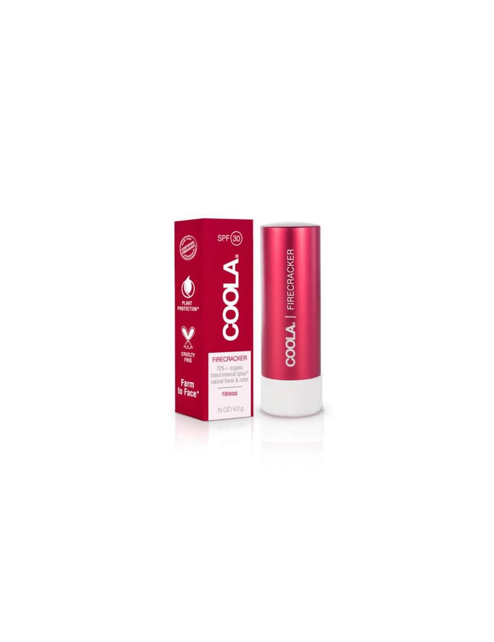 Bálsamo Labial Orgánico con Color Protección Solar SPF 30 Firecracker. Mineral. Coola Bálsamo Labial Orgánico con Color Protección Solar SPF 30 Firecracker. Mineral. Coola