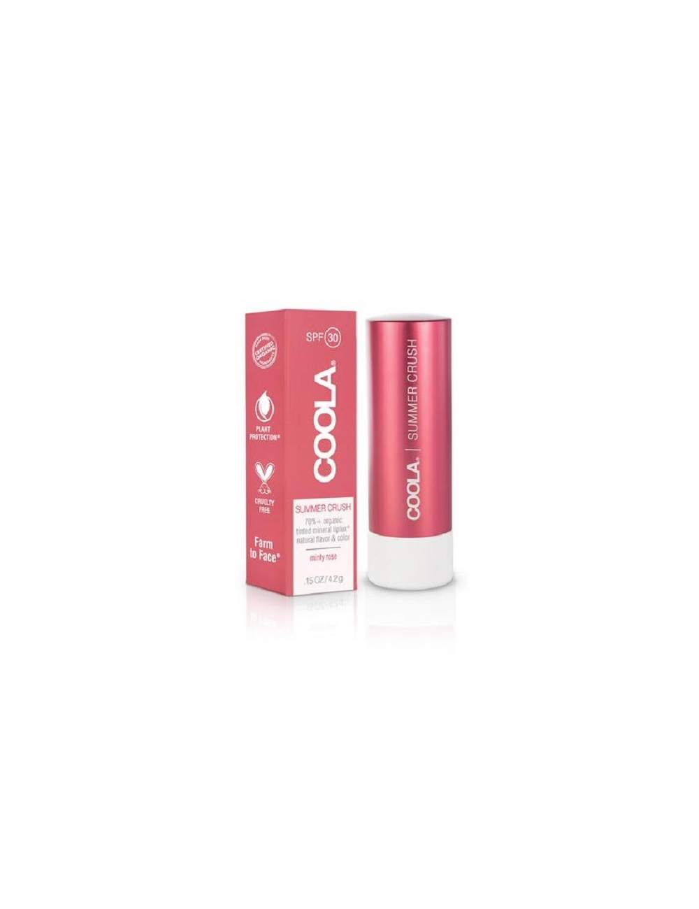 Baume à Lèvres Organique avec de la Couleur SPF 30 Nude Beach. Minéral. Coola. Baume à Lèvres Organique avec de la Couleur SPF 30 Nude Beach. Minéral. Coola.