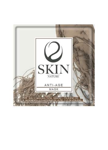 Masque Facial Naturel Anti-âge avec Ginseng et Collagène. Skin O2