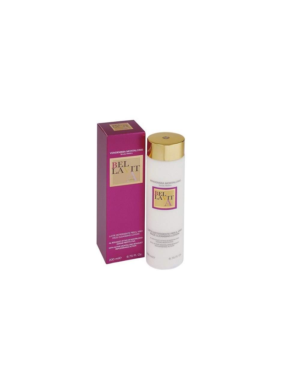 Lait Facial Nettoyant Naturel de Raisin. Vendange de Montalcino. Bella Vita. Lait Facial Nettoyant Naturel de Raisin. Vendange de Montalcino. Bella Vita.