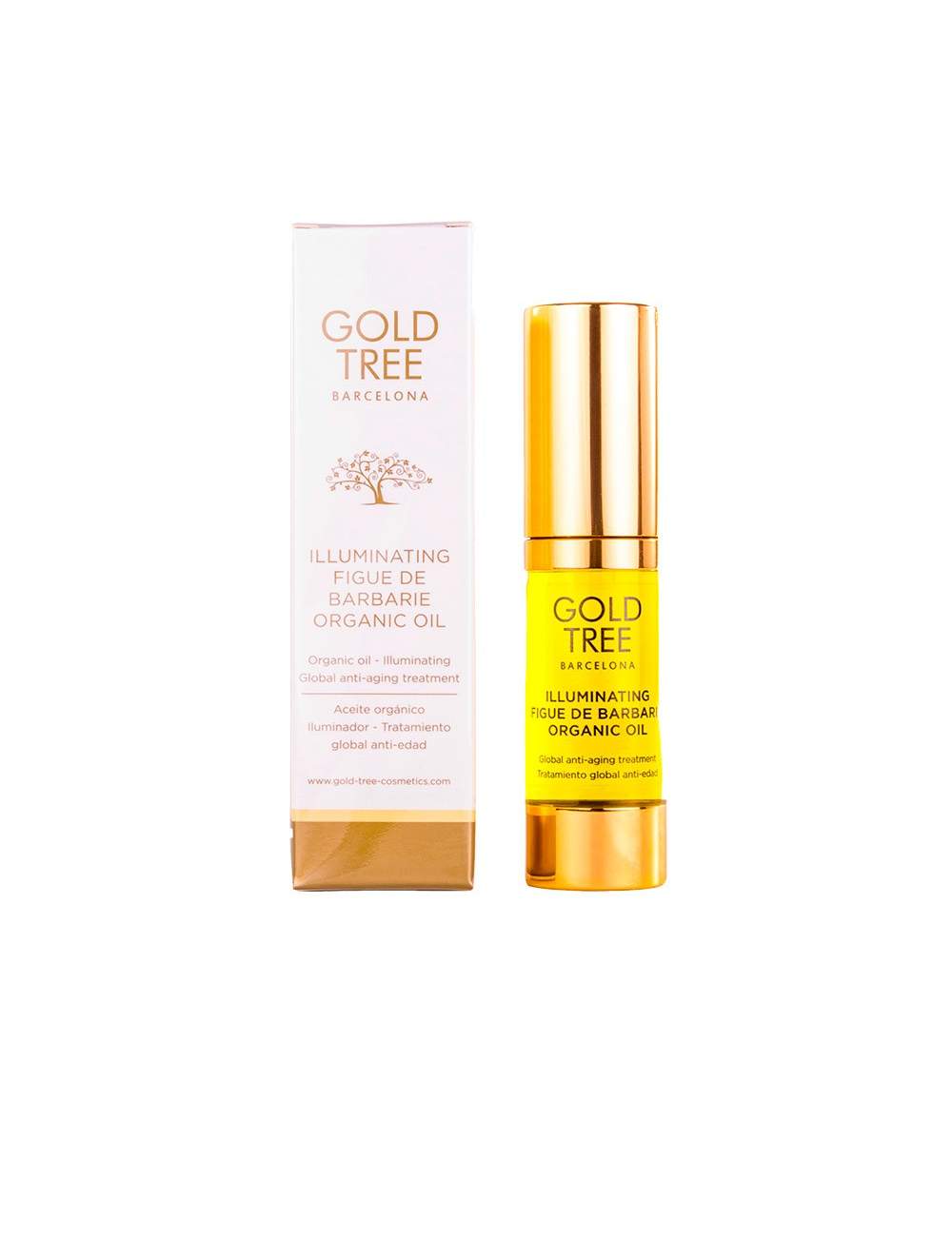 Aceite Facial de Semillas de Higo Chumbo Ecológico. Gold Tree Barcelona Aceite Facial de Semillas de Higo Chumbo Ecológico. Gold Tree Barcelona