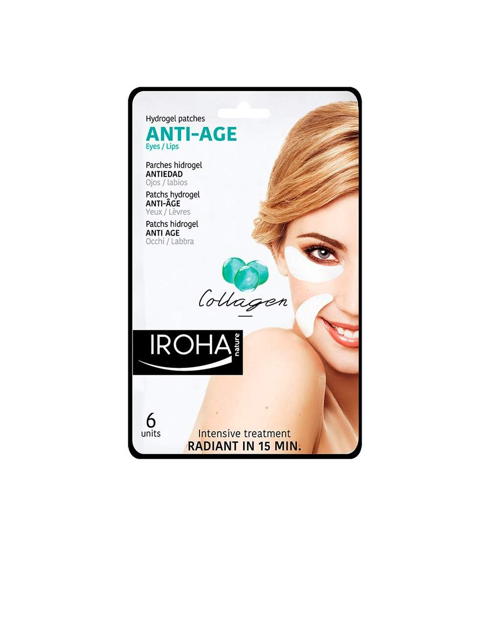 Parches Naturales Antiedad Colágeno Hidrogel. Iroha Nature. Parches Naturales Antiedad Colágeno Hidrogel. Iroha Nature.