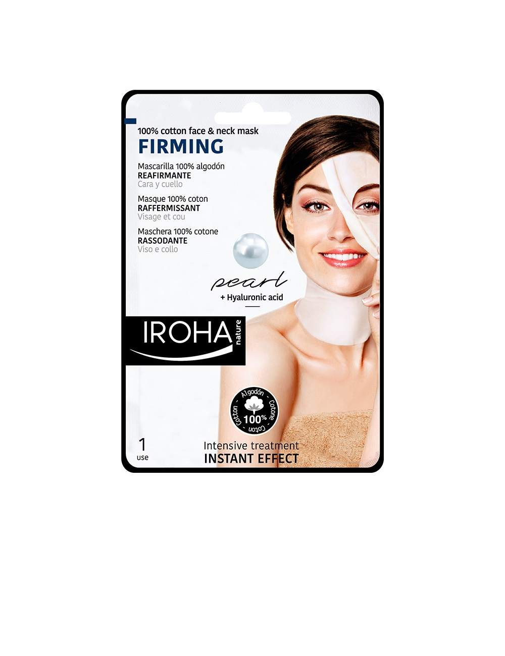 Mascarilla Facial Natural Reafirmante con Perla. Algodón Tisú. Iroha Nature. Mascarilla Facial Natural Reafirmante con Perla. Algodón Tisú. Iroha Nature.