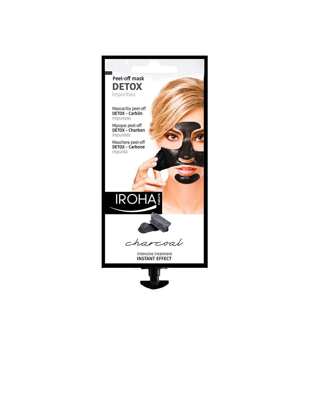 Masque Facial Naturel au Charbon Peel Off. Detox. Iroha Nature. Masque Facial Naturel au Charbon Peel Off. Detox. Iroha Nature.