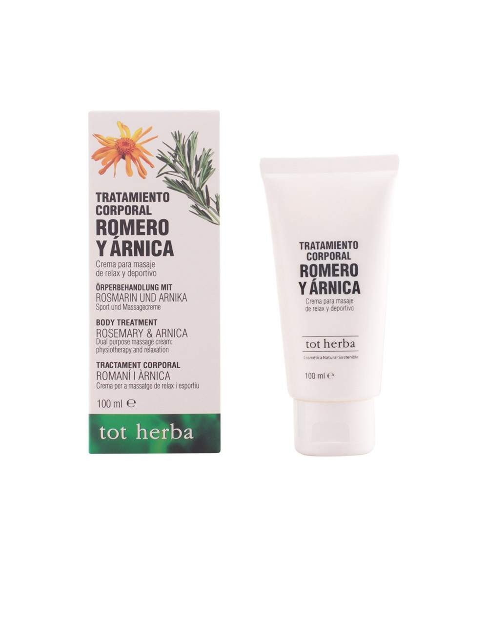 Crème Corporelle Naturelle de Romarin et Arnica. Tot Herbá. Crème Corporelle Naturelle de Romarin et Arnica. Tot Herbá.
