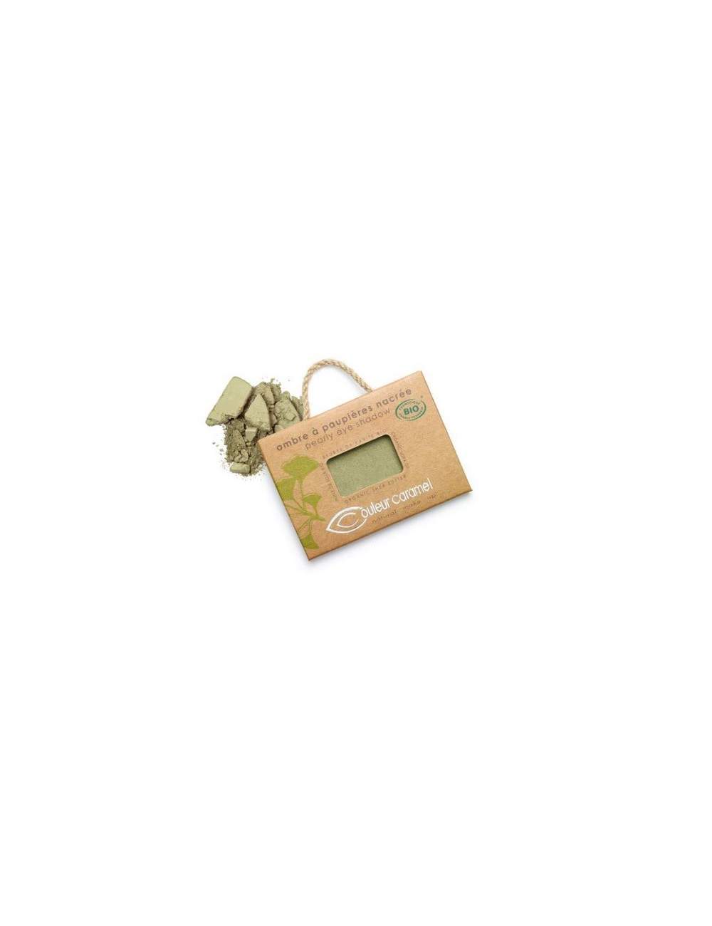 Ombre à Paupières Bio Nacré 42 Green. Couleur Caramel Ombre à Paupières Bio Nacré 42 Green. Couleur Caramel