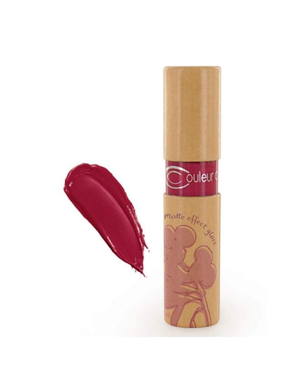Gloss Bio Effet Mat 844 Rouge Rose. Couleur Caramel Gloss Bio Effet Mat 844 Rouge Rose. Couleur Caramel