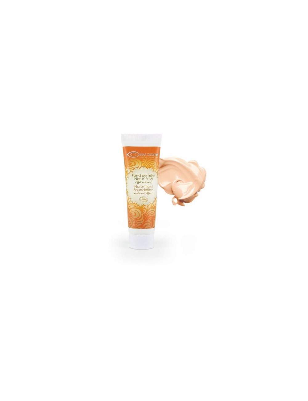 Fond de Teint Fluide Bio Natur’ Fluid 01 Light Beige. Couleur Caramel Fond de Teint Fluide Bio Natur’ Fluid 01 Light Beige. Couleur Caramel