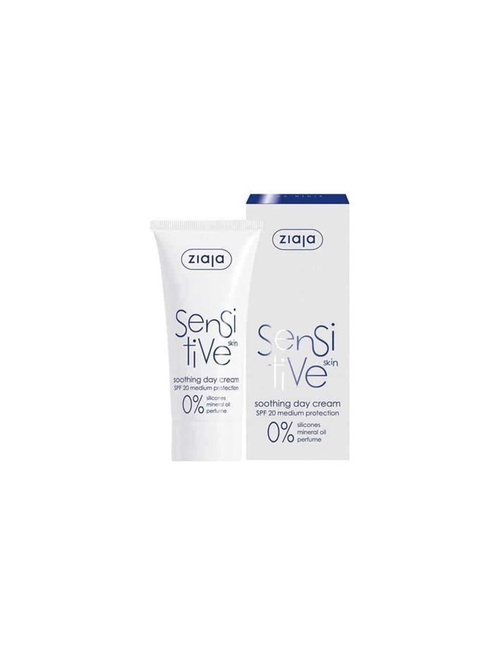 Crema Facial de Día Natural Sensitive SPF 20. Ziaja. Crema Facial de Día Natural Sensitive SPF 20. Ziaja.
